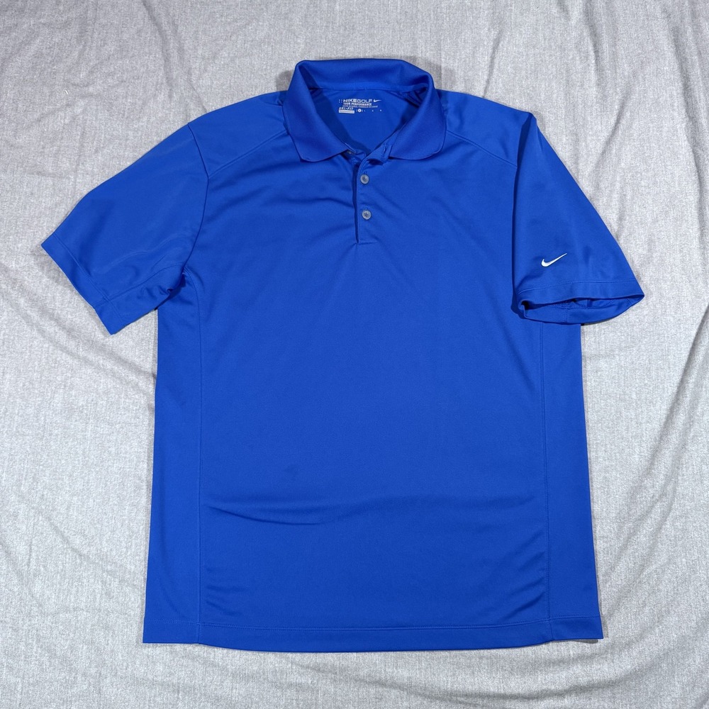 Nike Golf‎ Polo Shirt Mens Large Dri-FIT Tour Performance Athletic 509167-491